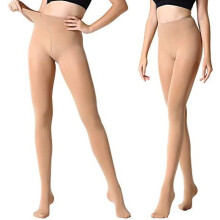 Women's 2-6 Pairs Opaque Control Top Tights Comfort Stretch 70 Denier Pantyhose