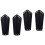 2Paires Brassards De Cuir Noir Pour Et Jeux 5