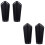 2Paires Brassards De Cuir Noir Pour Et Jeux 7
