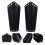 2Paires Brassards De Cuir Noir Pour Et Jeux 11