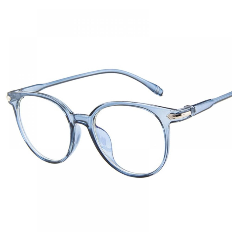 Women's Stylish Oval Candy Color Non-prescription Eyeglasses Clear Lens Eyewear