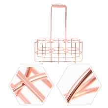 Magnifique panier porte-bouteilles en feutre, étagère à bouteilles, or rose
