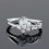 White Fire Opal Ring in 925 Sterling Silver 1