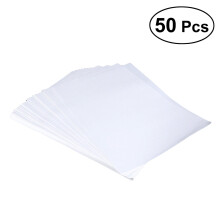 OUNONA 50pcs Heat Transfer Printing Paper A4 Sublimation Transfer Paper (White)