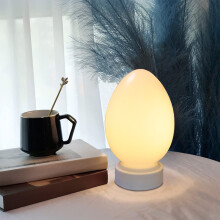 8" LED nočné svetlo v tvare vajíčka, lampa meniaca farbu s diaľkovým ovládaním, nabíjateľná – kompatibilná s dekoráciami do