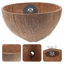 1Pack Coconuts Parrot House for Parakeets and Budgies 4.72X4.72X2.75in