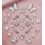 Set di 20 ciondoli per scarpe con strass e perle 1
