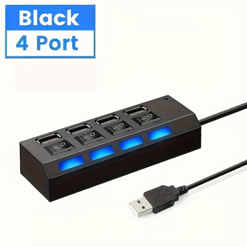 Hub USB 2.0 a 4 e 7 porte con supporto