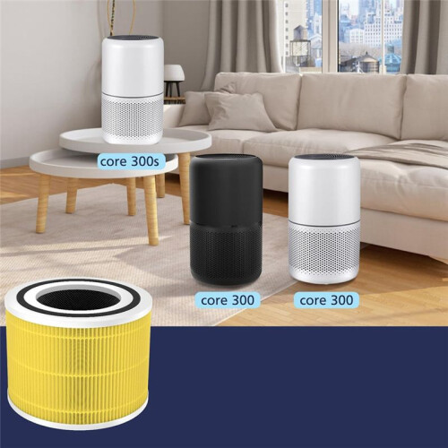 Air Purifier Replacement Filter for LEVOIT Core 300, Core 300S, 3-In-1 HEPA Filter, High Efficiency Activated Carbon,