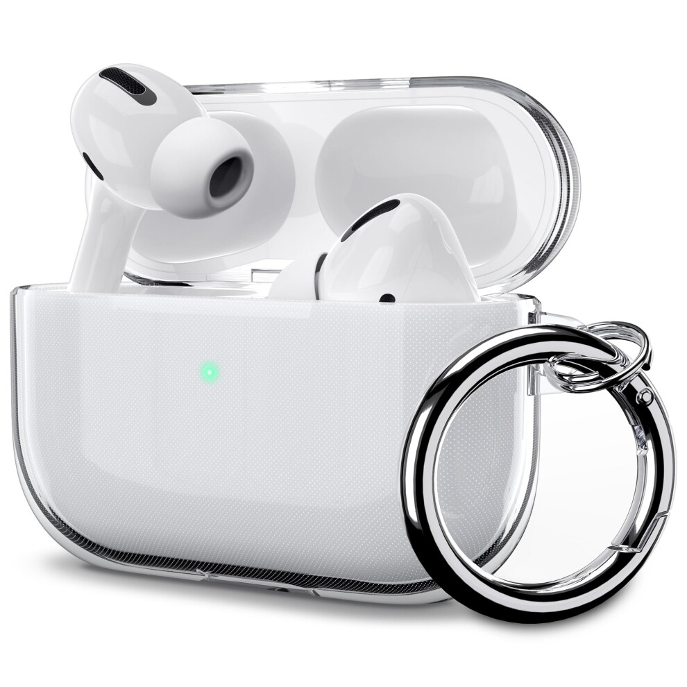 Disen Case For Airpods Pro (1St Gen 2019), Slim Shockproof Clear Cover With Keychain – Compatible With Airpods Pro 9357860891257