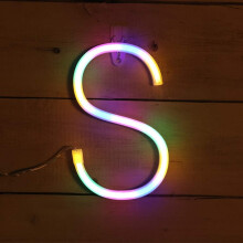 Neonreklám, Betű Neonreklámok Neon ábécé Fény Világít LED betűk Világítanak a sátor betűk Lámpák Akkumulátoros USB Többszínű