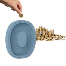 Gallickan houten spaarpot in de vorm van een letter, spaarpot voor jongens, meisjes en peuters, alfabet spaarpot, muntenspaarpot, verjaardagscadeau