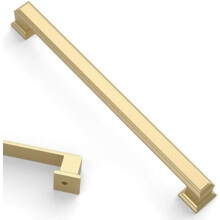 Kitchen Cabinet Handles Brushed Gold 10 Inch 6 Pack