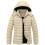 Damen-Steppjacke mit Kapuze, Beige, Größe S 1