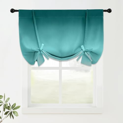 Κουρτίνες συσκότισης Ombre Teal 52x72in σετ των 2 τεμαχίων