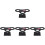4Pièces Stand Noir Pour Rouleaux Sushi Cornets Dessert 9