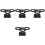4Pièces Stand Noir Pour Rouleaux Sushi Cornets Dessert 10