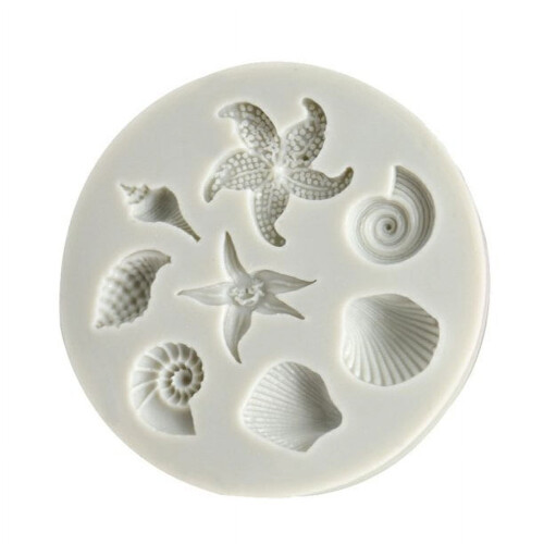 DIY Sea Creatures Conch Shell Fondant Cake Candy Cake Decorating Tools Cake,