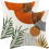 Fodere per cuscini Boho 16x16, set da 2, astratte, verdi e arancioni 1