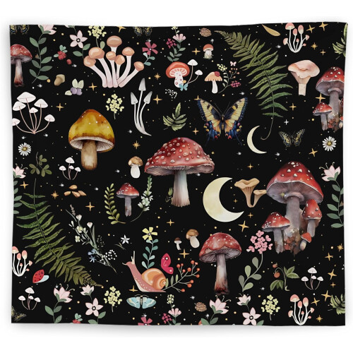 Ταπισερί Witchy Mushroom 50x60 ίντσες Flannel