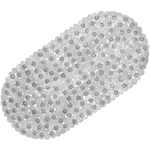 Sklisikker oval badekarmatte med sugekopper, 67 x 33 cm