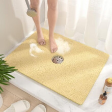Sklisikker PVC-dusjmatte i loofah-kvalitet 68 x 61 cm
