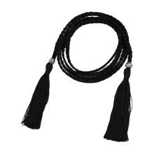 Cinturón de mujer con borlas tejidas, cinturón fino trenzado para vestidos, faldas y pantalones – Compatible con todas las tallas.