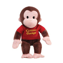 Curious George (40 cm) Anime Curious Monkey knuffel, perfect als verjaardagscadeau voor kinderen.