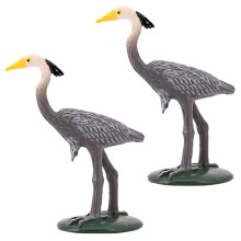 st realistiska kranfigurer PVC trädgårds- och skrivbordsdekor