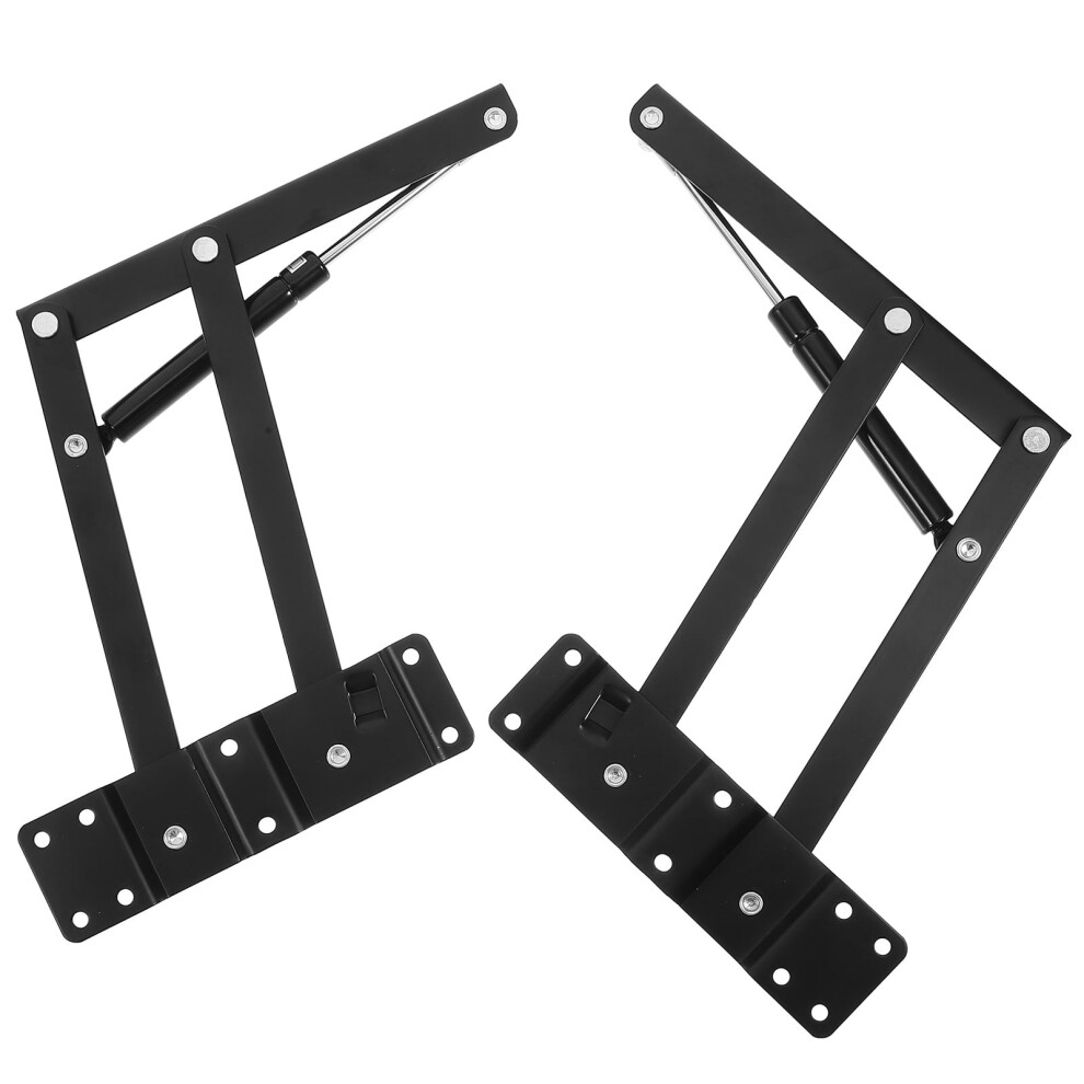 Ounona 1Pair Black Steel Drop Down Hinge For Cabinet Door Durable Support 9557311808777