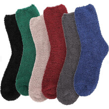Lot de 6 paires de chaussettes douillettes et chaudes pour l'hiver, idéales pour dormir confortablement et en toute tranquillité, pour hommes et