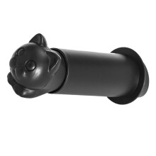Katzenförmiger Toilettenpapierhalter, schwarz, PP, 1 Stück