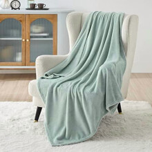 GentleSoft Fleece Blanket Twin Size Sage Green, 300GSM Plush Soft Warm Blanket for Bed/Sofa/Travel, 60x80 in