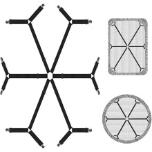 Bed Sheet Holder Straps - Sheet Straps Adjustable Bed Sheet Clips Fasteners Keep Sheets Stays in Place,Black