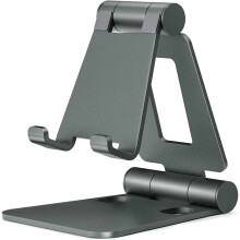 Soporte plegable ajustable para teléfono móvil AGJBY Dual, totalmente compatible con iPhone 15, 14, 13, 12 y 11 Pro.