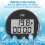Water Bath Thermometer Small Floating Waterproof Ice Bath Thermometer with LCD Display Waterproof Cold Plunge 2