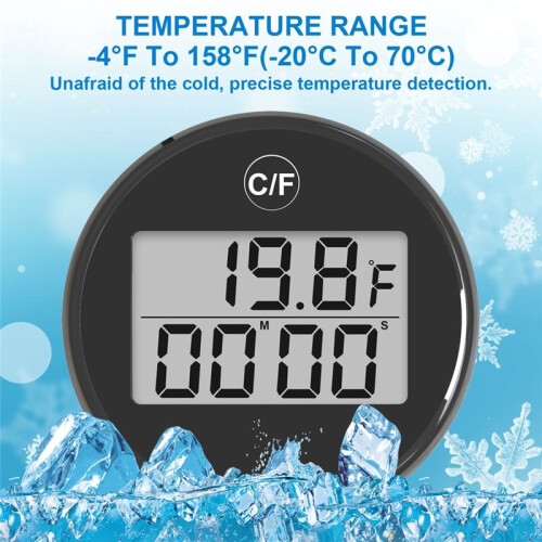 Water Bath Thermometer Small Floating Waterproof Ice Bath Thermometer with LCD Display Waterproof Cold Plunge 1