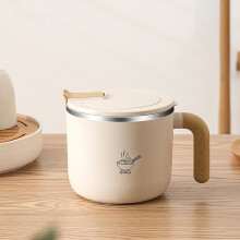 Bols à nouilles instantanées avec couvercle et poignée, bols à soupe en acier inoxydable 304, pour le bureau, l'université, la cuisine