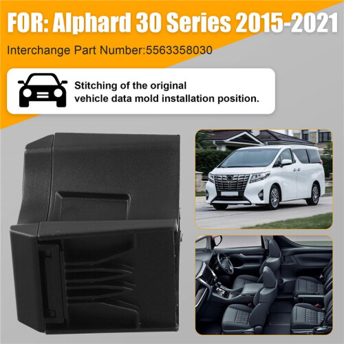 Console Insert Cup Holder Storage Box Divider 55633-58030 para  Alphard 30 Series 2015-2021 Drink Holder Limiter 2