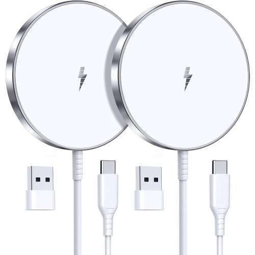 15W MagSafe trådløs oplader, 2-pak til iPhone 17–12