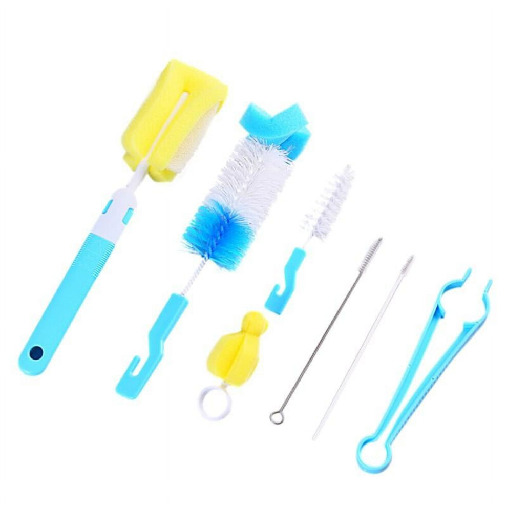 Baby Bottle Brush 7pcs/set Sponge Glass Milk Water Cup Cleaning Feeding Bottle Dummy Nipple Pacifier Brushes