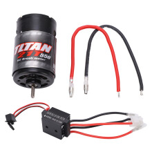 Potente motor de escobillas 550 con ESC de 320 A, rotor preciso y equilibrado para vehículos RC todoterreno.