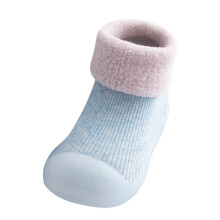 Warm Knit Toddler Slippers with Soft Rubber Sole – Compatible with Kids' Feet, Animal Designs