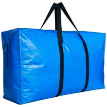 75galonové extra velké úložné tašky, Jumbo stěhovací úložné tašky, skládací velká modrá cestovní taška, 50x23x15 palců - 1 balení