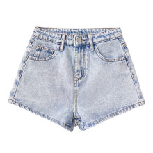Girls Boys Jeans Shorts Summer Fashion Casual Button Down Denim Shorts With Pockets Baby Versatile Outdoor Sports Shorts,Blue,15-16 Years