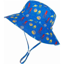 Chapeau de soleil bébé UPF50+ à large bord - Bob ajustable pour nourrissons et jeunes enfants, idéal pour la plage et les activités de plein air