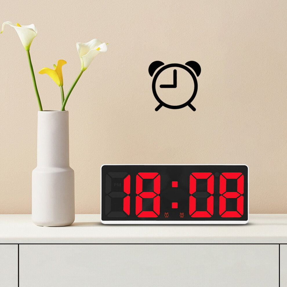 Alarm Clock, Atomic Clocks, Alarm Clock for Kids, Digital Clocks Large Numbers, Desktop Bedside Tabletop Clock with LED Display