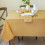 Sunshine Yellow Textured Tablecloth 60x84 Inch 1