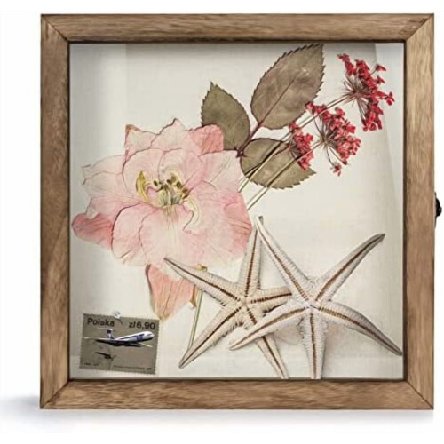 Βιτρίνα Shadow Box 12x12 με γυάλινο παράθυρο