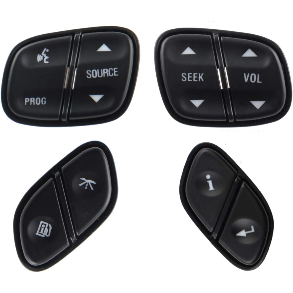 Steering Wheel Control Switch Button Replacement For 2003-2009 Silverado, Suburban, Tahoe, Avalanche, Gmc Sierra, Yukon, Escalade (Replaces 9149926178668